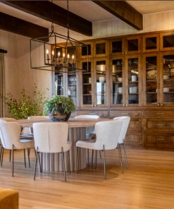 Reeded Tambour Round Table