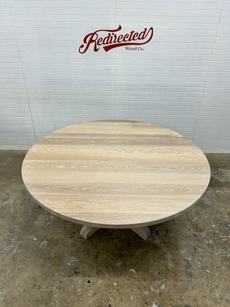 Whitewash white oak table