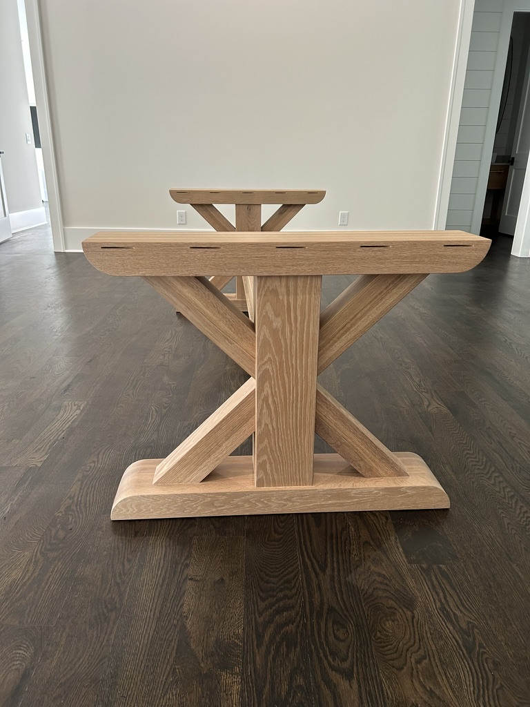 X Style Trestle Table | Redirected Wood Company