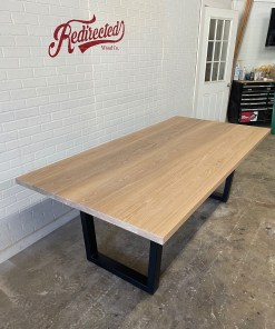 Oak and Steel table