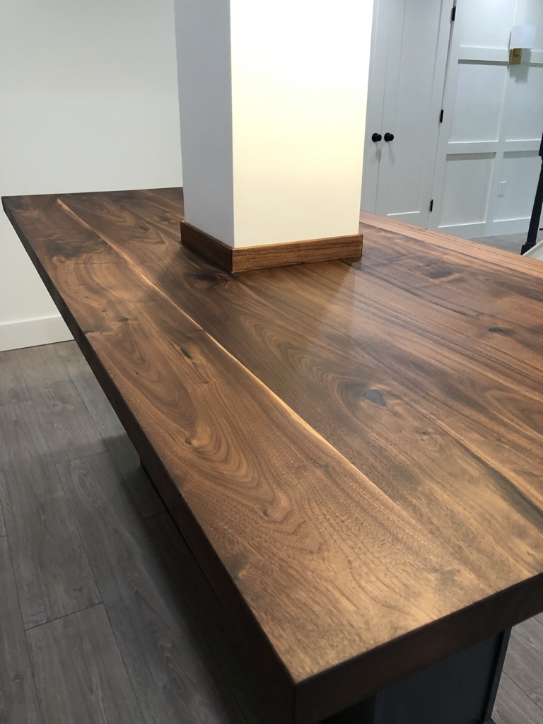 Walnut Basement Bar top