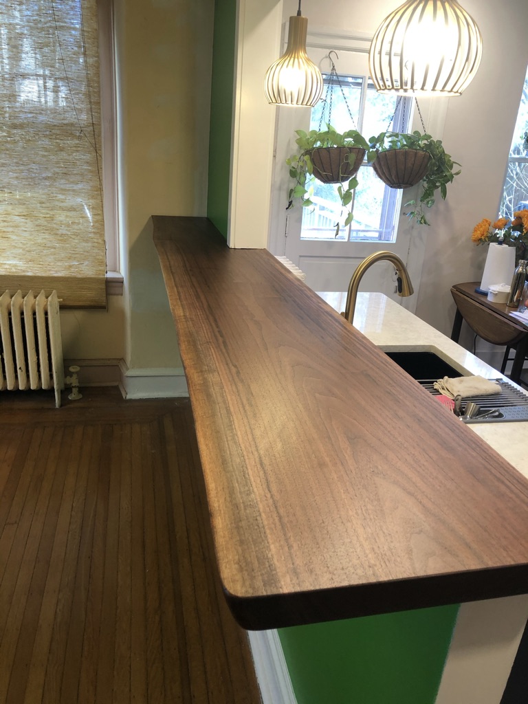 Live Edge Walnut Bar top
