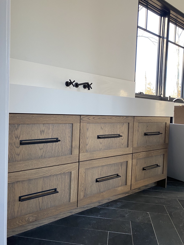Custom Oak Vanity