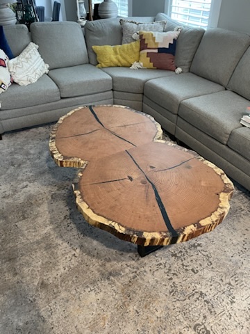 Live edge coffee table